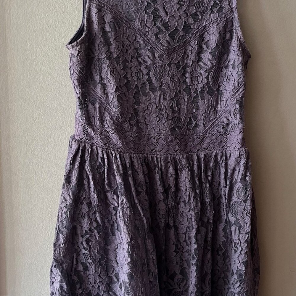Altar'd State Purple Lace Sleeveless Dress - Size X-Small